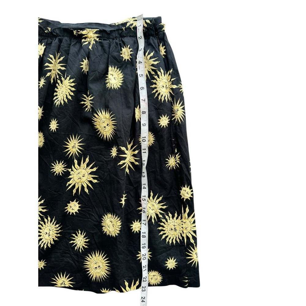 MODCLOTH DayTime Astrology‎ Sun Print Black Skirt Size 8 Celestial School - Picture 3 of 4